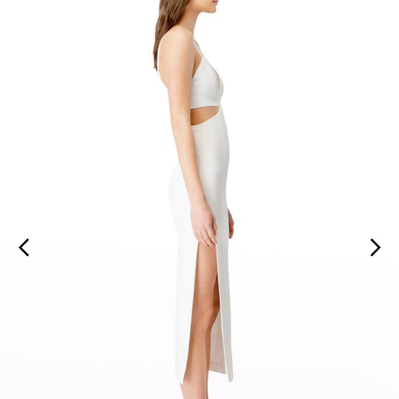 Bardot white midi cut out dress NEW Never worn - Picture 3 of 4